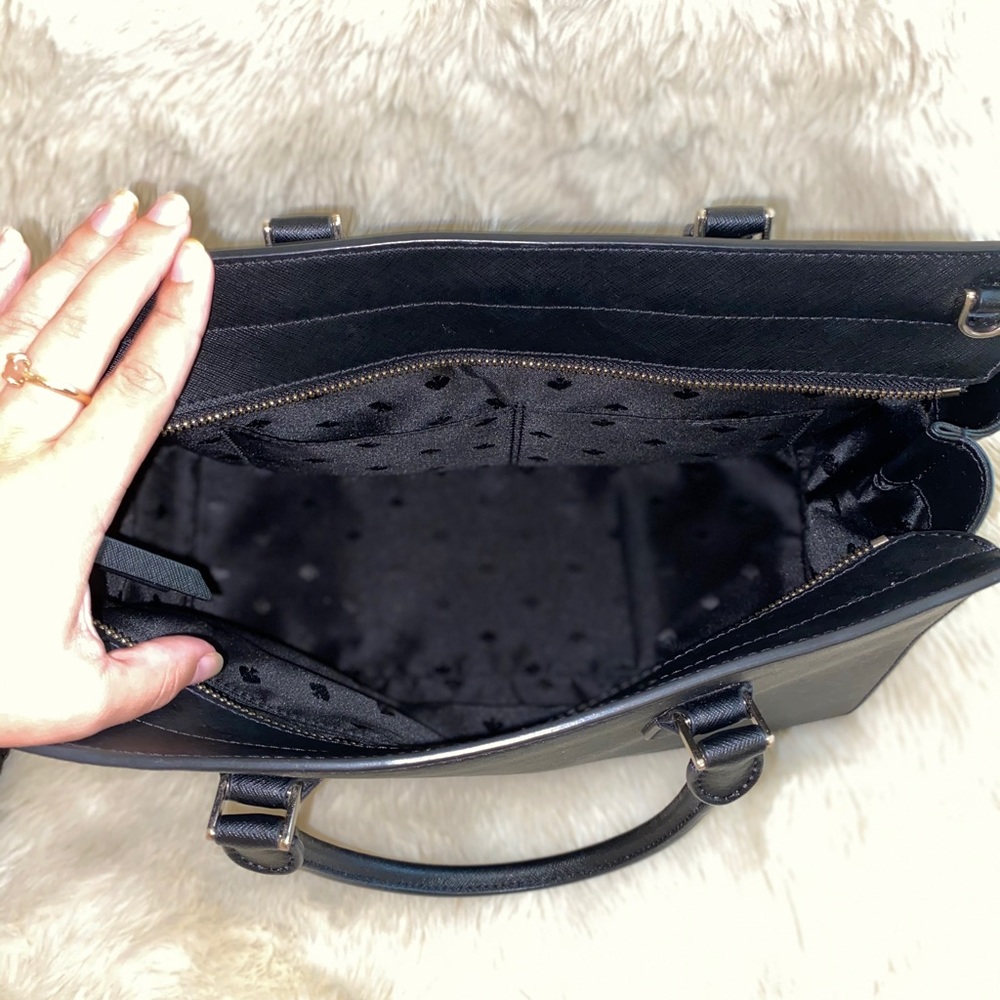 SOLD Kate Spade large black satchel/shoulder bag - Picture 8 of 15